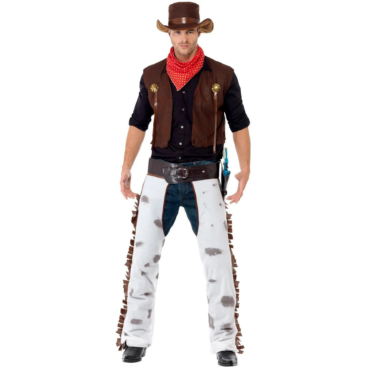 Multicoloured - Lifestyle - Smiffys Mens Cowboy Costume Set
