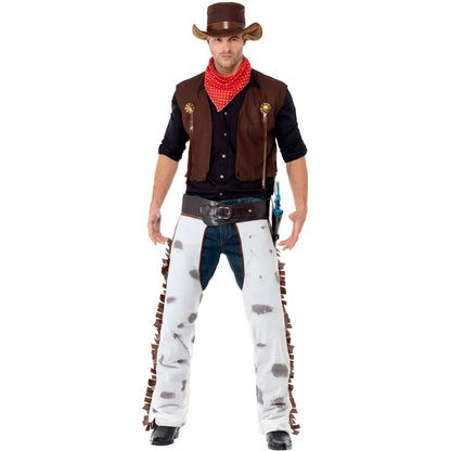 Multicoloured - Lifestyle - Smiffys Mens Cowboy Costume Set