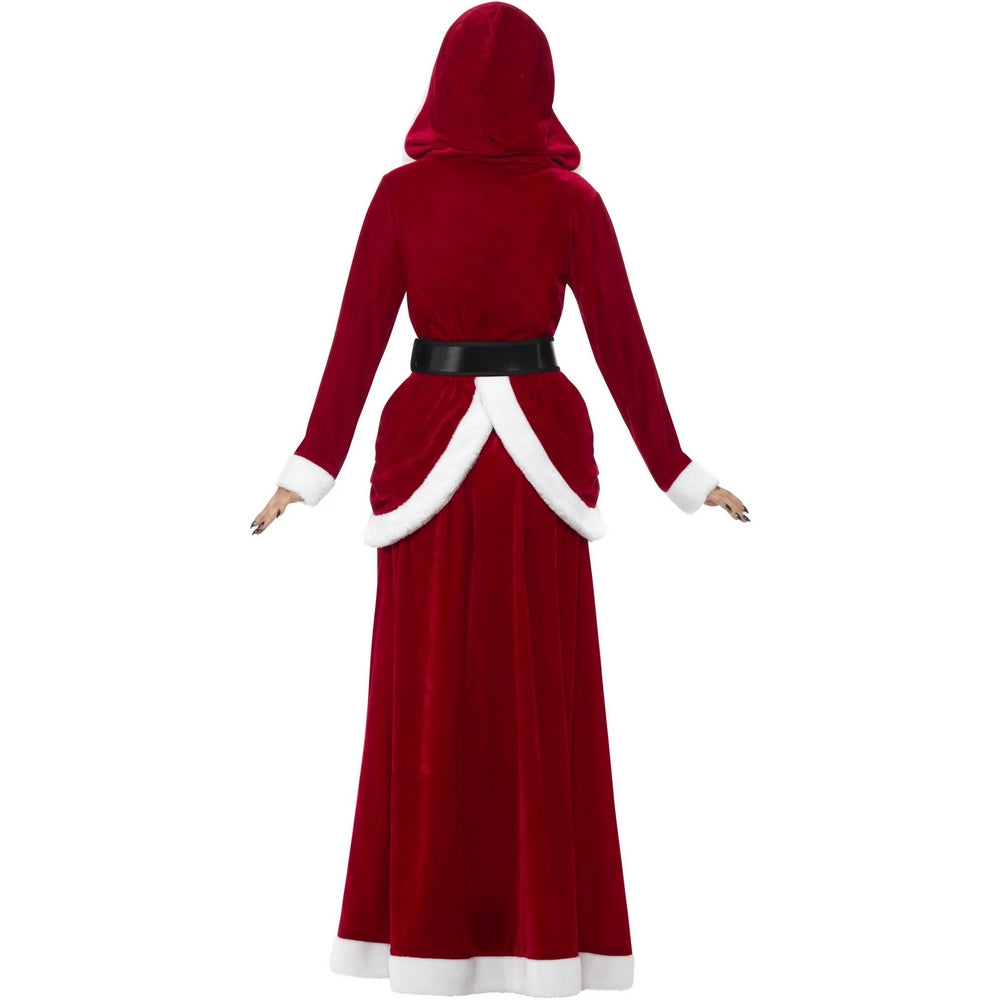 Red-White - Back - Smiffys Womens-Ladies Deluxe Miss Claus Costume Set