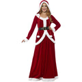 Red-White - Front - Smiffys Womens-Ladies Deluxe Miss Claus Costume Set