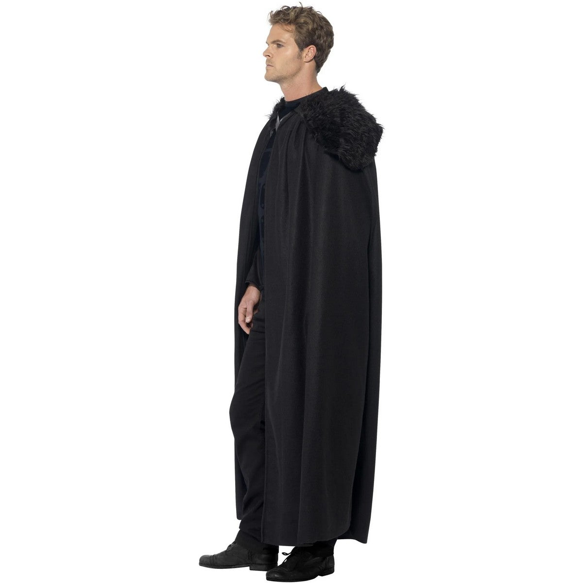 Black - Side - Smiffys Mens Dark Barbarian Costume Set