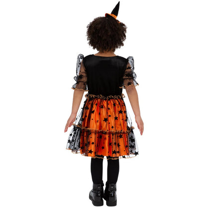 Orange-Black - Back - Smiffys Childrens-Kids Pumpkin Costume Set