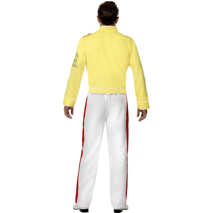 Yellow-White-Red - Back - Queen Mens Freddie Mercury Costume Set