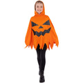 Orange-Black - Front - Smiffys Childrens-Kids Pumpkin Poncho
