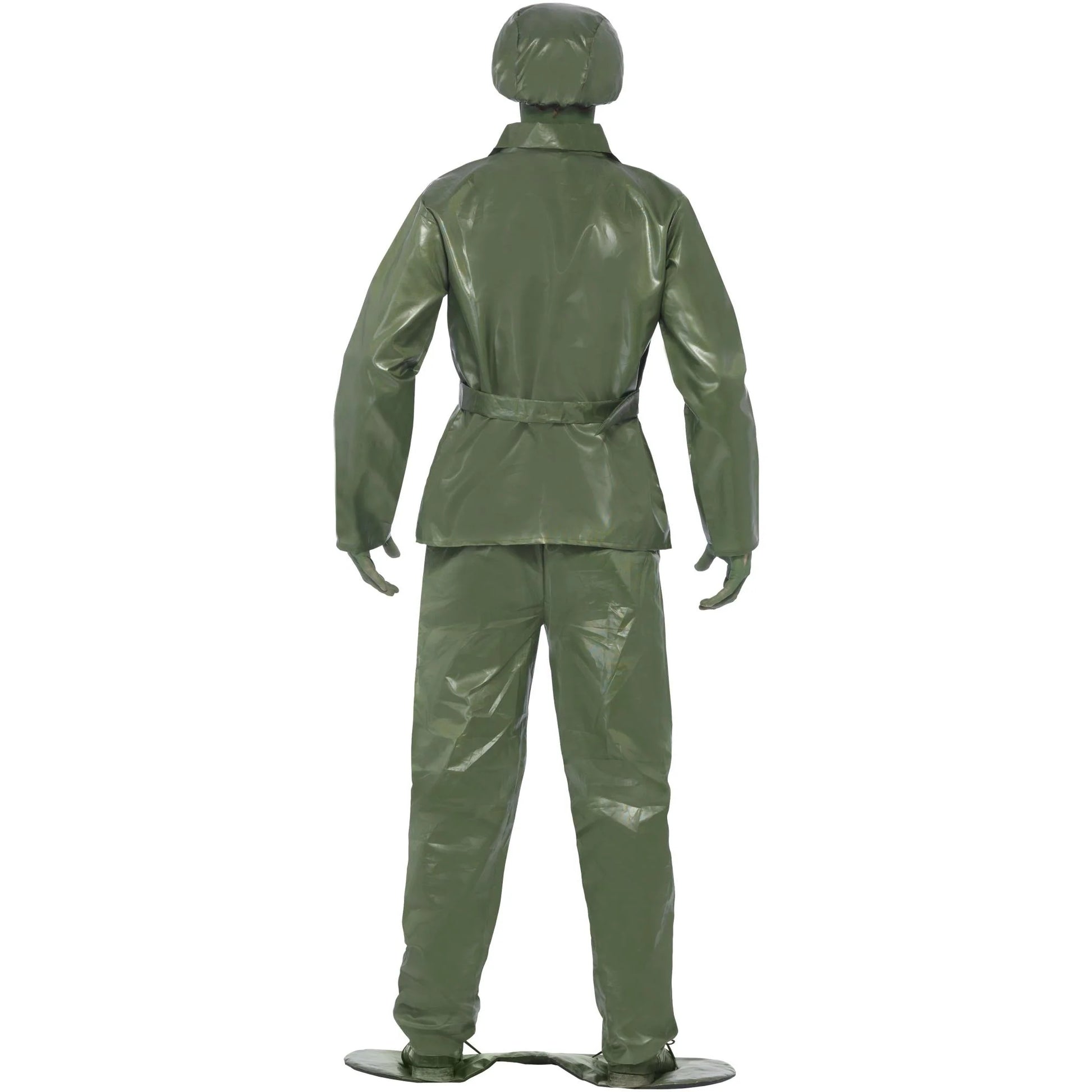 Green - Back - Smiffys Unisex Adult Soldier Costume Set