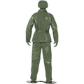 Green - Back - Smiffys Unisex Adult Soldier Costume Set