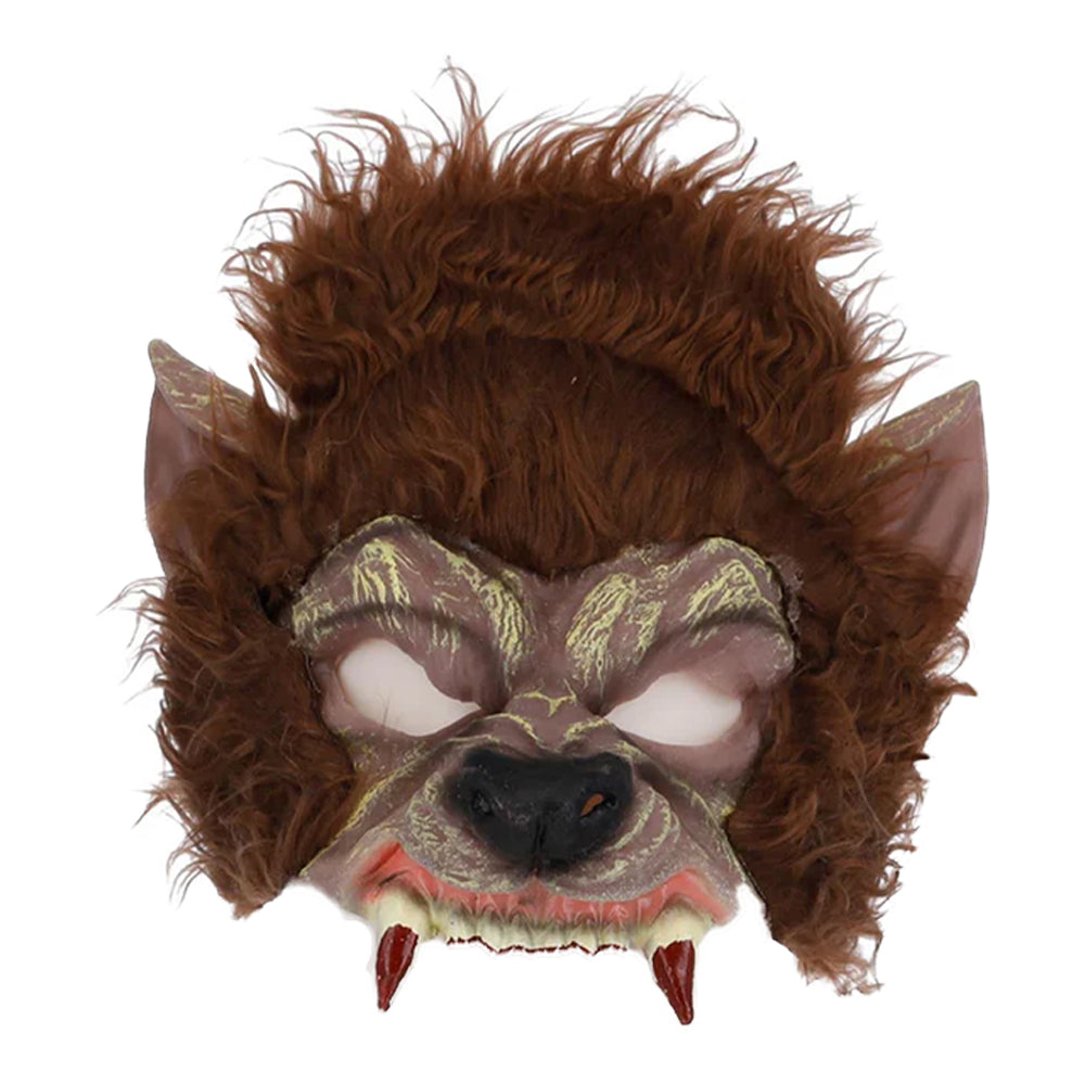 Brown-Red - Front - Smiffys Werewolf 1-2 Mask