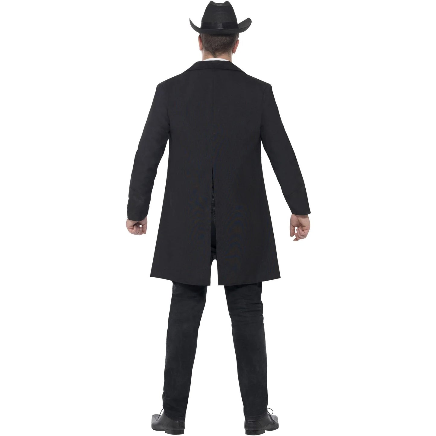 Black - Back - Smiffys Mens Curves Sheriff Costume