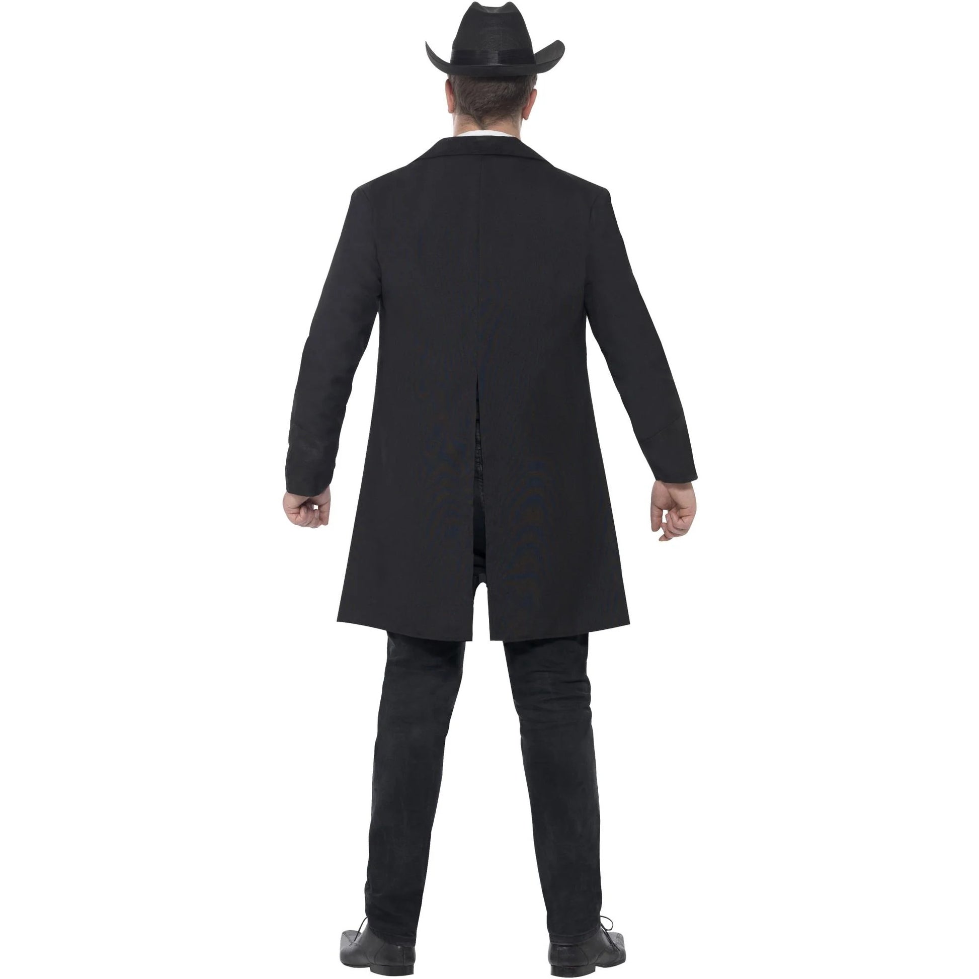 Black - Back - Smiffys Mens Curves Sheriff Costume