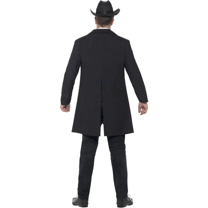 Black - Back - Smiffys Mens Curves Sheriff Costume