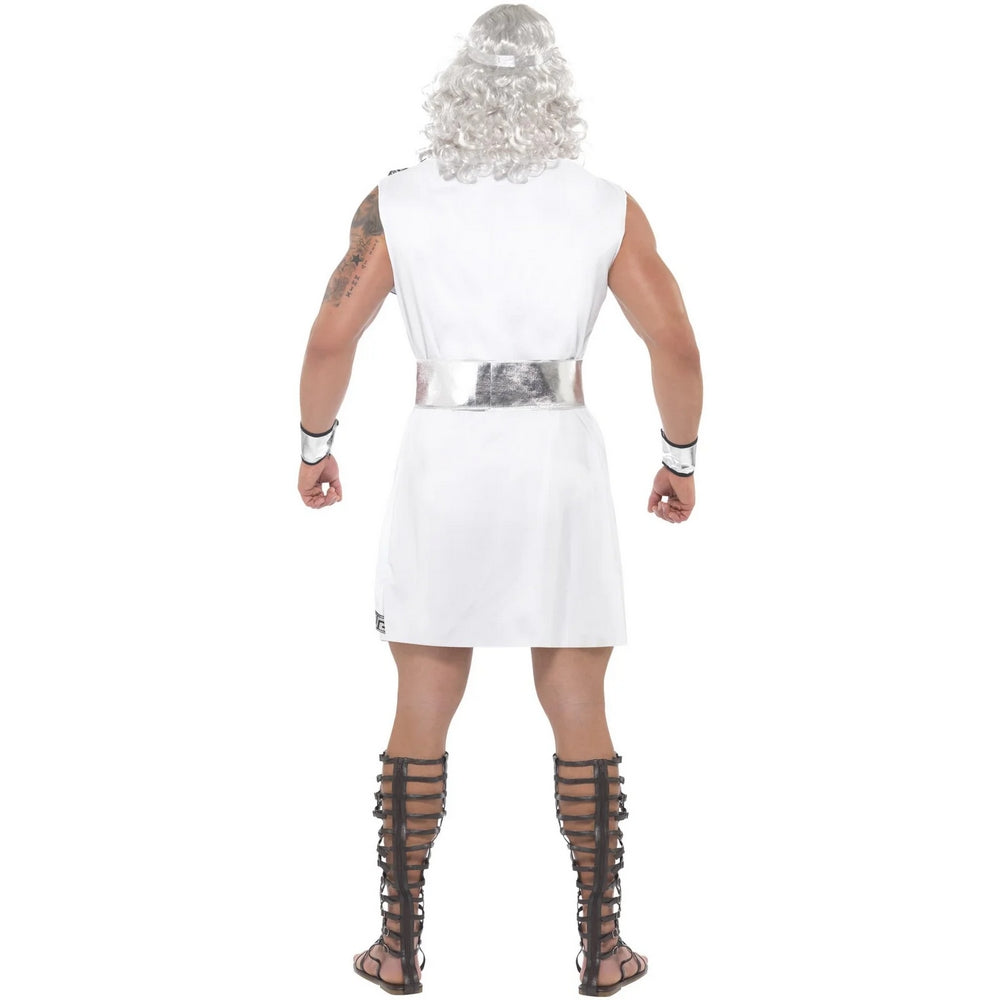 White - Back - Smiffys Mens Zeus Costume Set