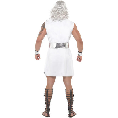 White - Back - Smiffys Mens Zeus Costume Set