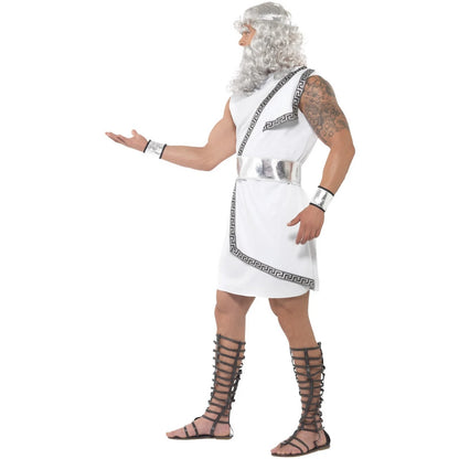 White - Side - Smiffys Mens Zeus Costume Set