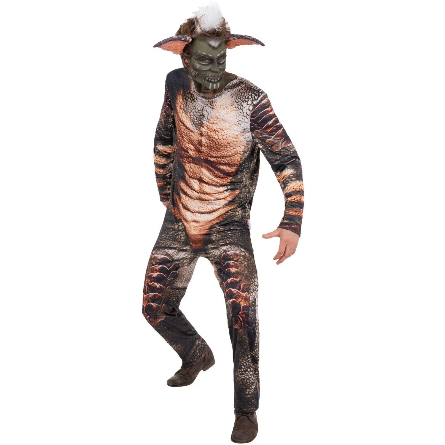 Green - Lifestyle - Smiffys Unisex Adult Gremlins Stripes Costume