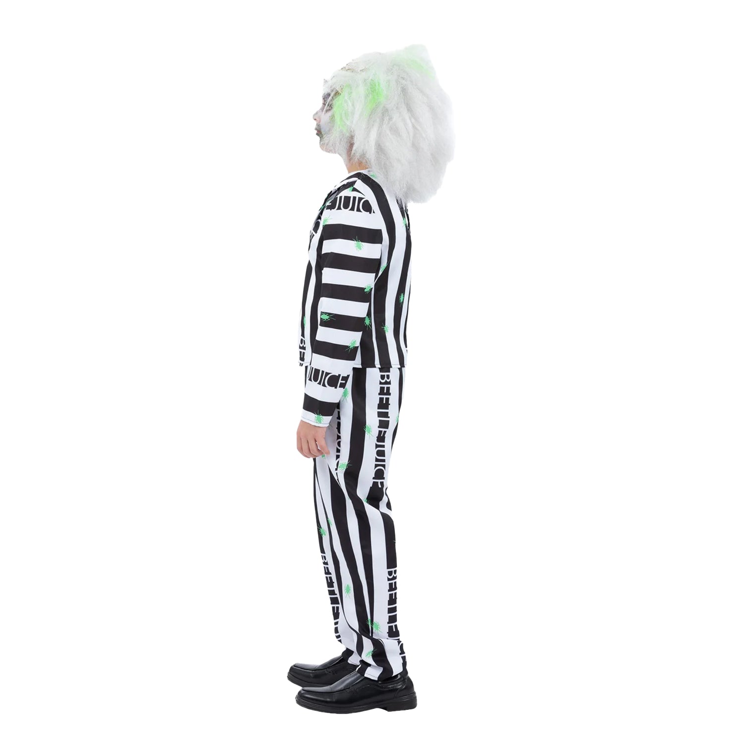 Black-White - Side - Beetlejuice Childrens-Kids Costume