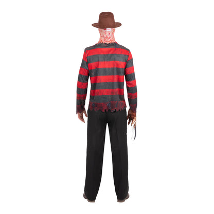 Red-Black - Back - A Nightmare On Elm Street Unisex Adult Freddy Krueger Costume