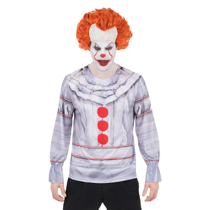 Black-White - Front - It Chapter 2 Unisex Adult Pennywise Costume Top