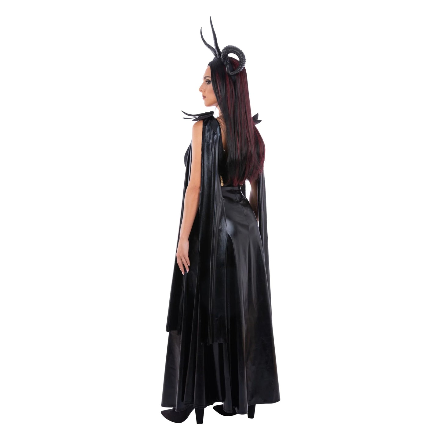 Black - Back - Smiffys Womens-Ladies Evil Queen # Costume