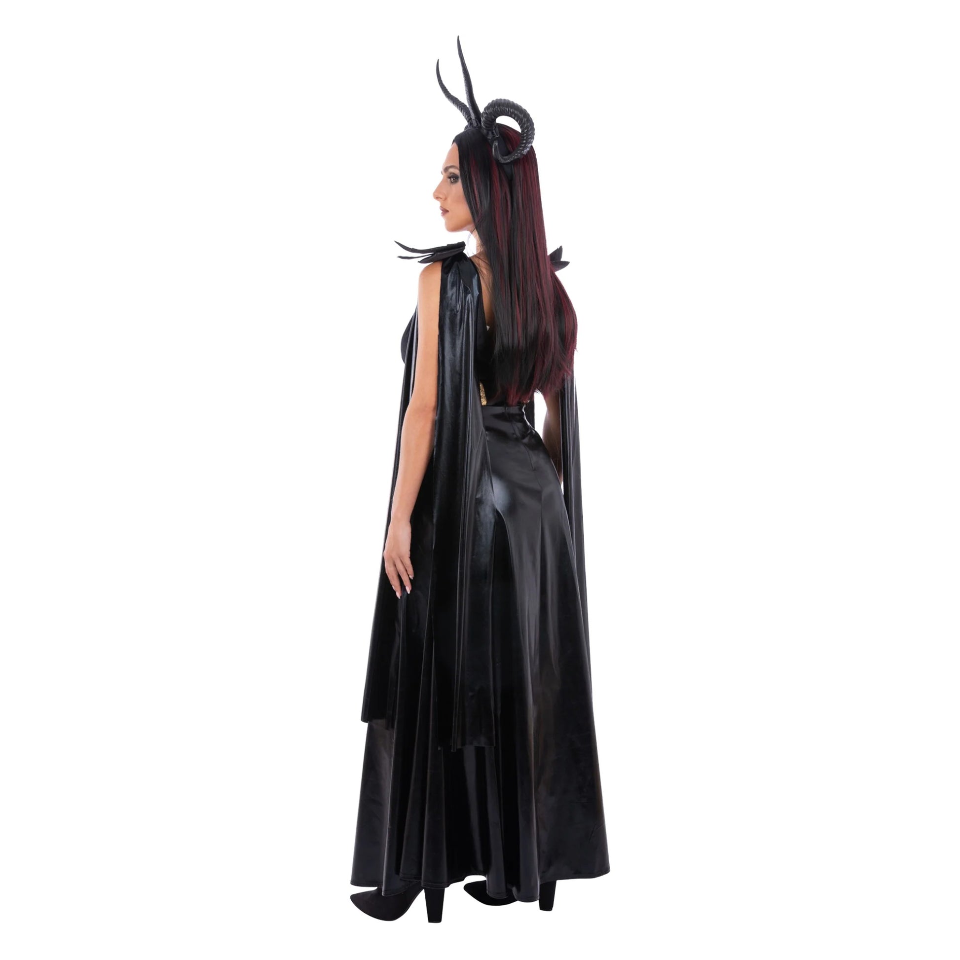 Black - Back - Smiffys Womens-Ladies Evil Queen # Costume