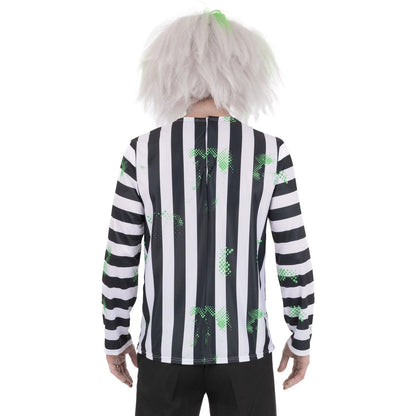 Black-White - Back - Beetlejuice Unisex Adult Costume Top
