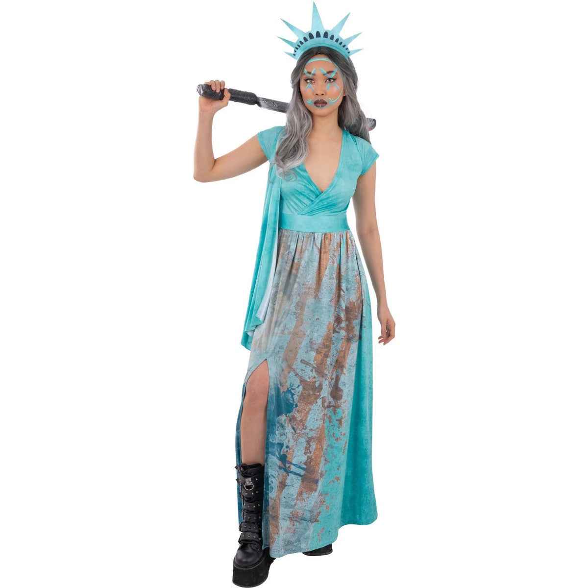 Blue - Lifestyle - Smiffys Womens-Ladies Liberty Death Costume