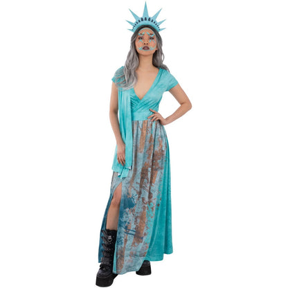Blue - Pack Shot - Smiffys Womens-Ladies Liberty Death Costume