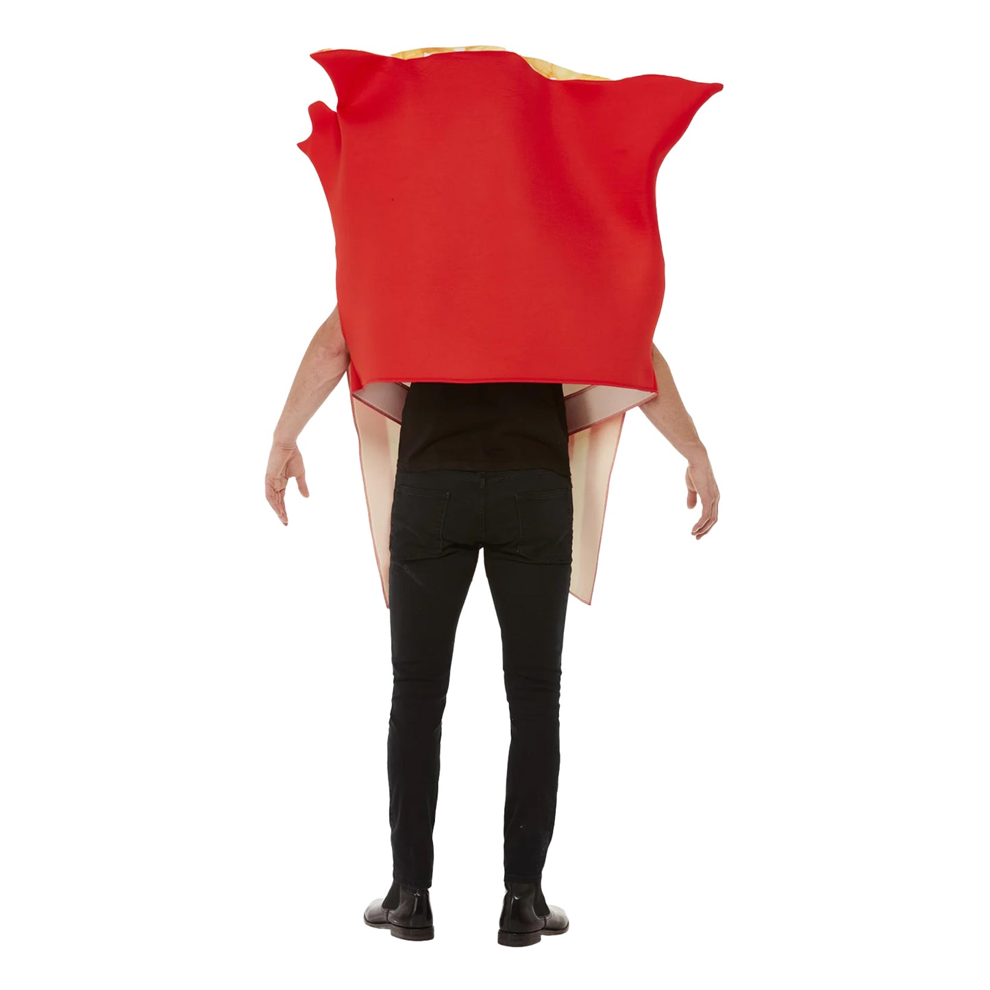 Red-White - Back - Smiffys Unisex Adult French Fries Costume