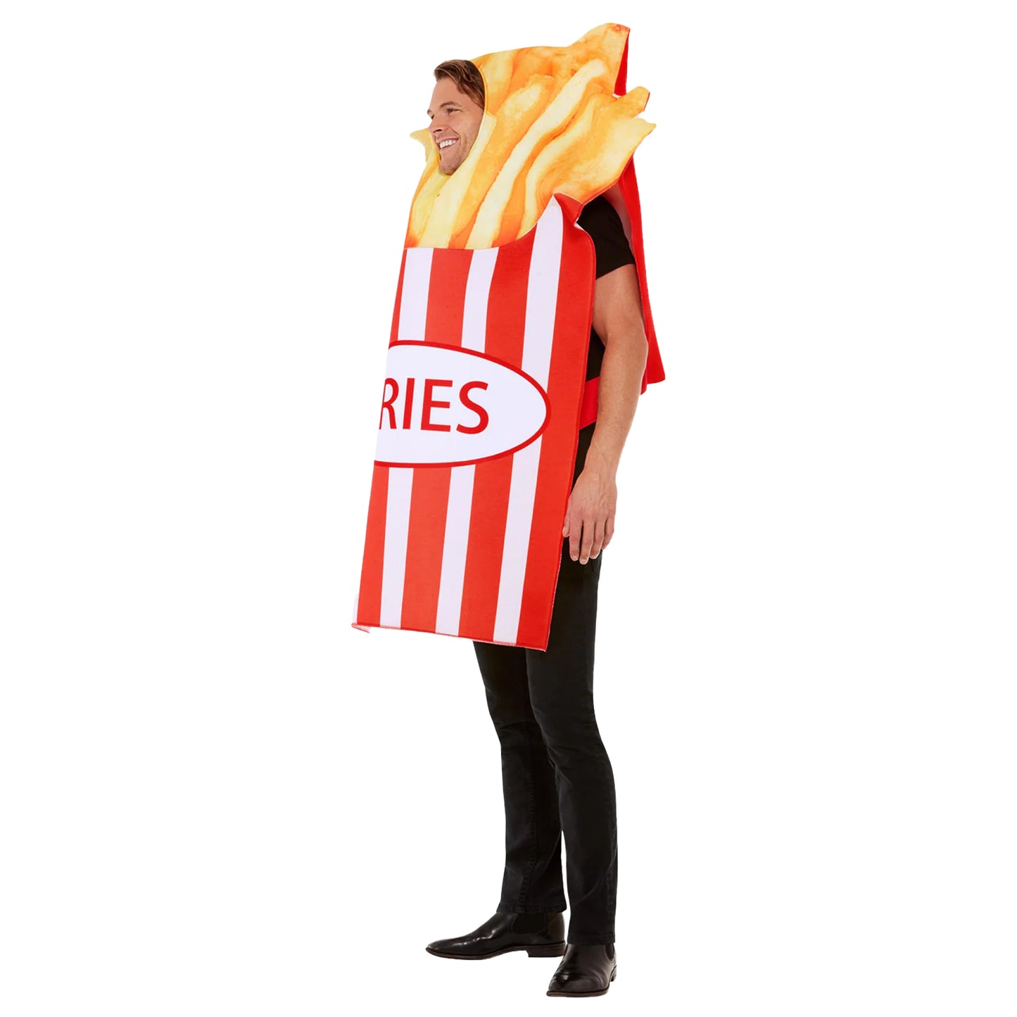 Red-White - Side - Smiffys Unisex Adult French Fries Costume