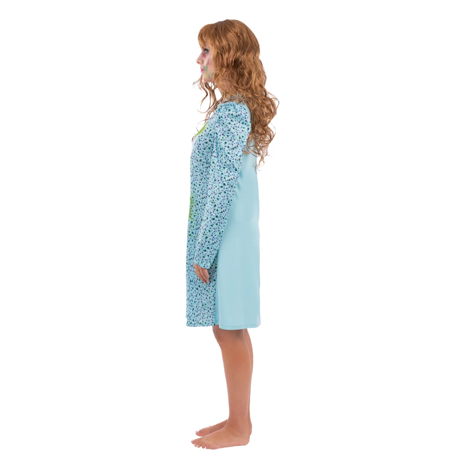 Blue - Side - Exorcist Womens-Ladies Regan Costume