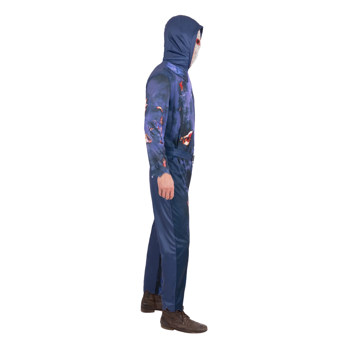 Blue - Side - Friday The 13th Mens Jason Voorhees Costume