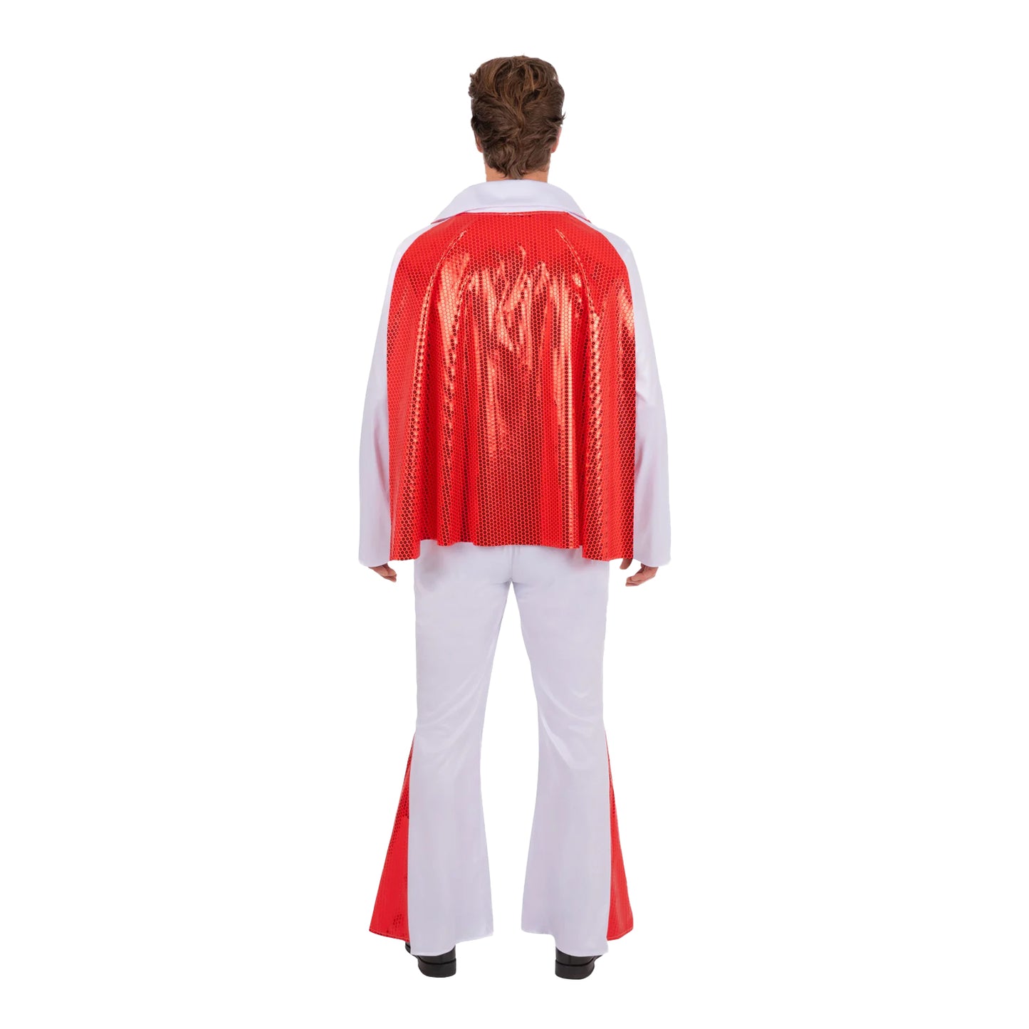 Red-White - Back - Elvis Mens Costume Jumpsuit