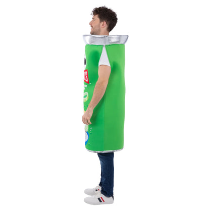 Green - Side - Pringles Unisex Adult Sour Cream & Onion Can Costume