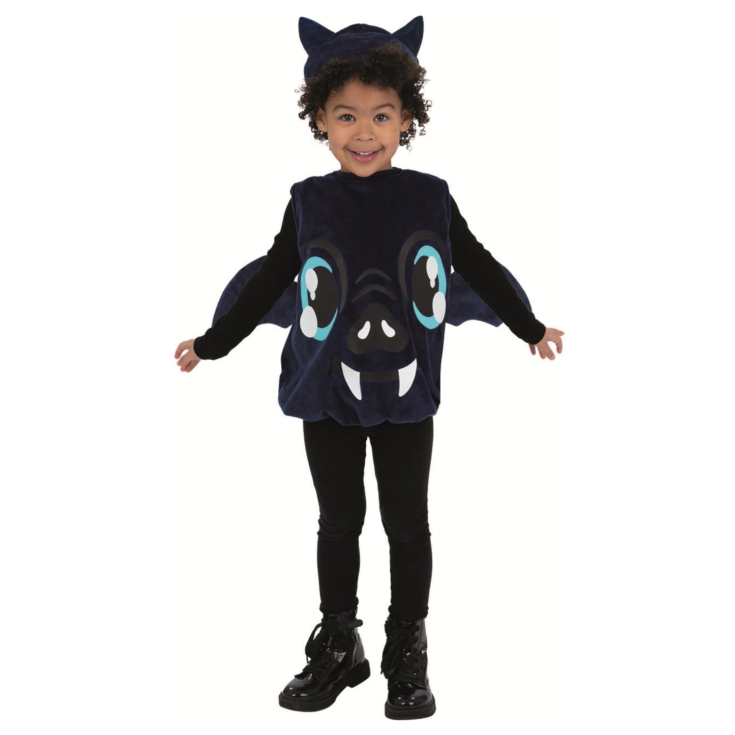 Black - Front - Smiffys Toddler Bat Costume