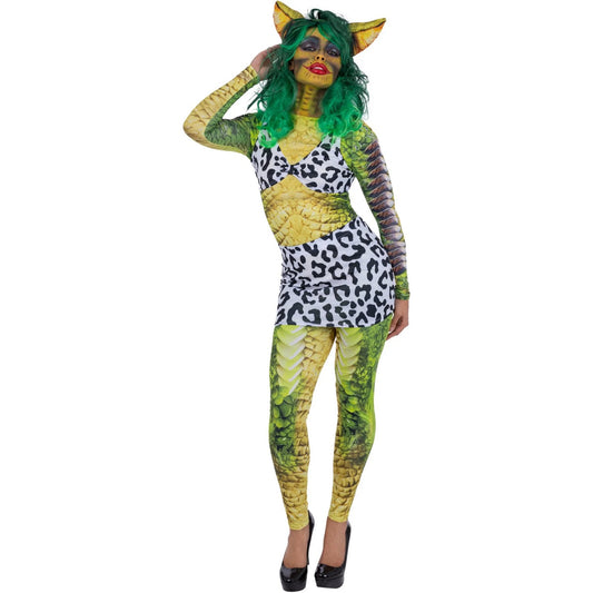 Green - Front - Smiffys Womens-Ladies Gremlins 2 Greta Costume