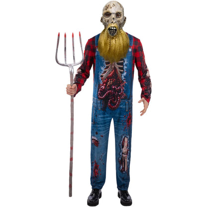 Blue - Side - Smiffys Mens Hillbilly Zombie Costume
