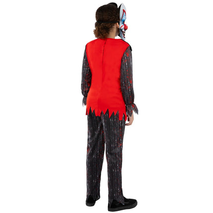Black-Red - Back - Smiffys Childrens-Kids Chuckles The Clown Costume