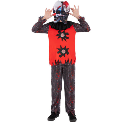 Black-Red - Front - Smiffys Childrens-Kids Chuckles The Clown Costume