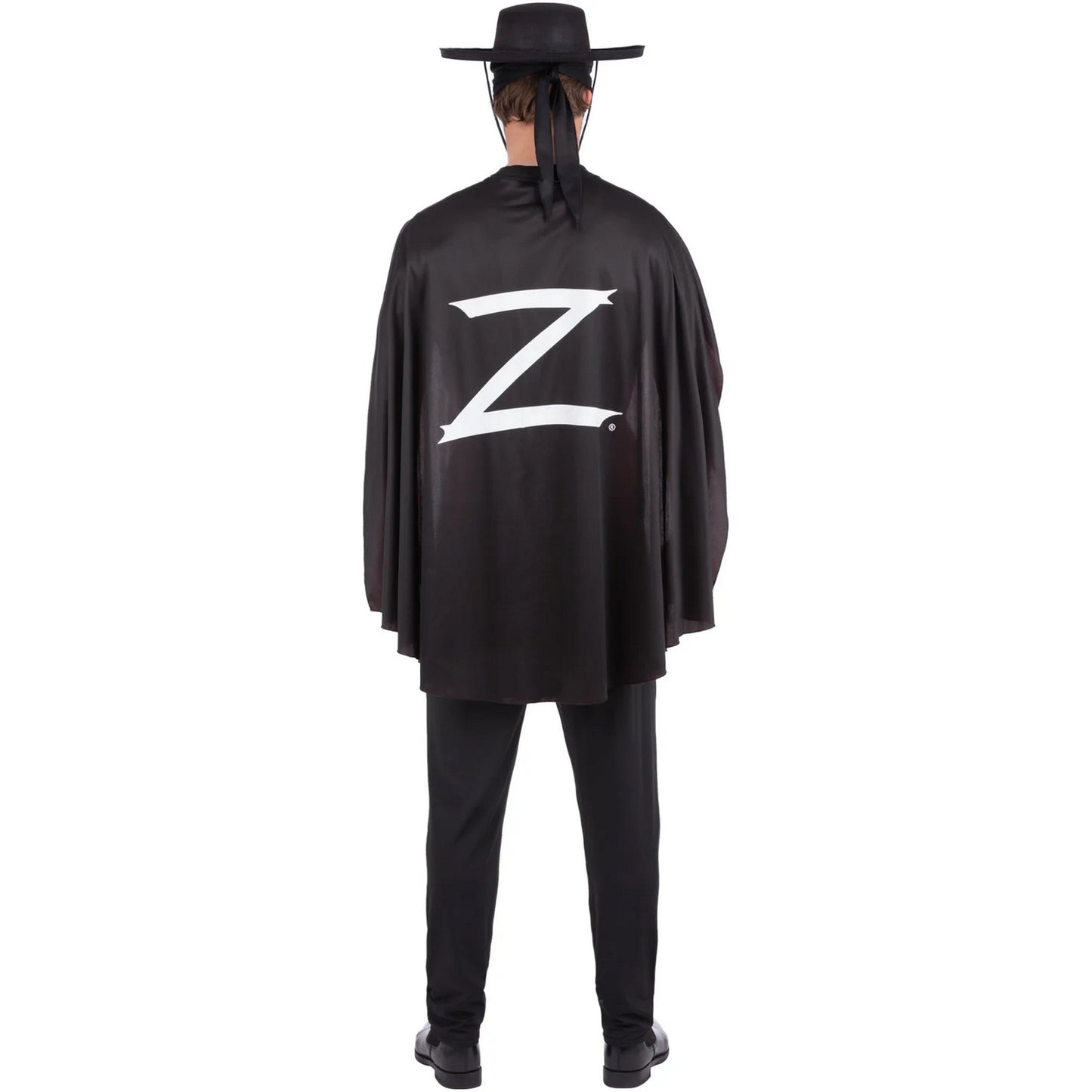 Black - Back - Zorro Mens Costume Accessory