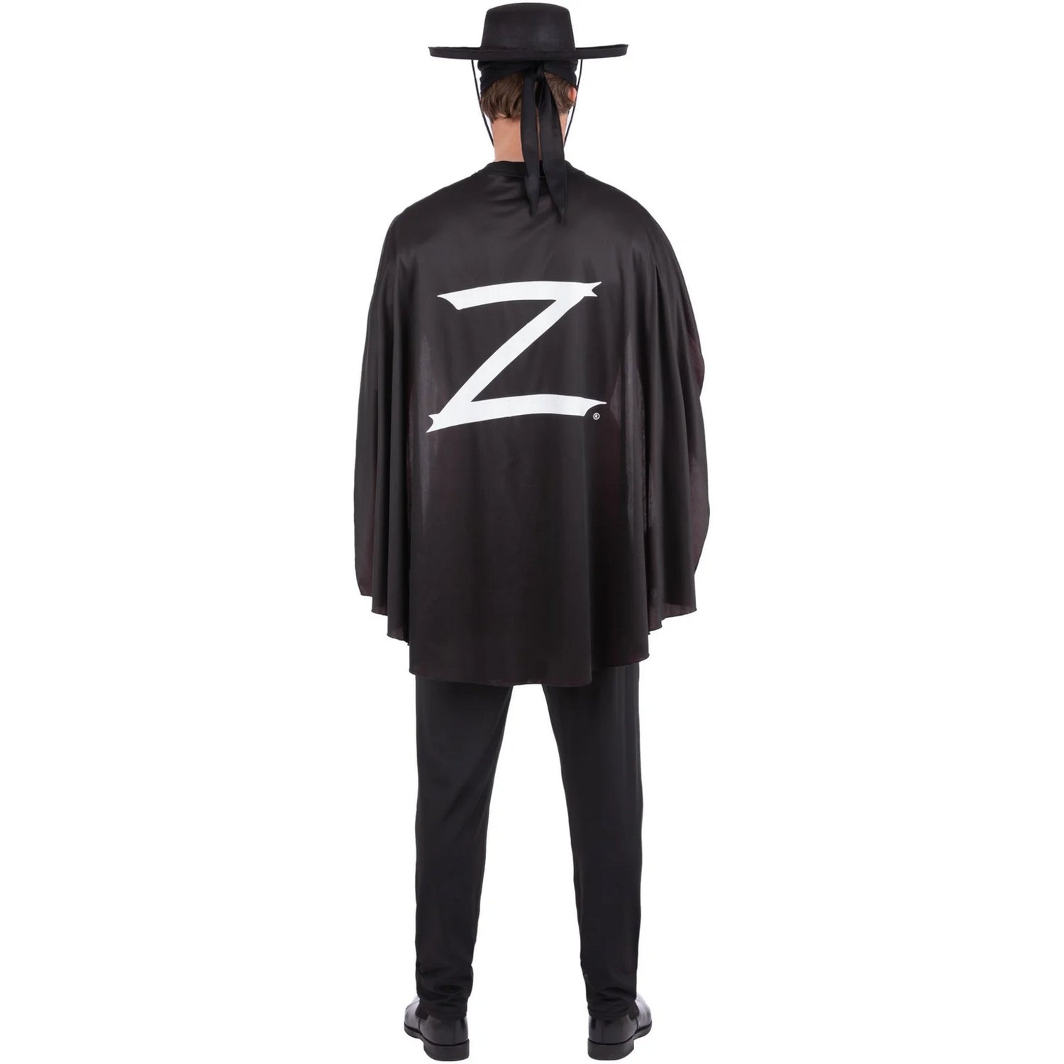 Black - Back - Zorro Mens Costume Accessory