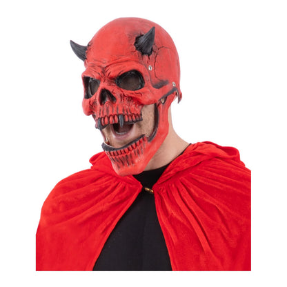 Red - Back - Smiffys Devil Latex Mask