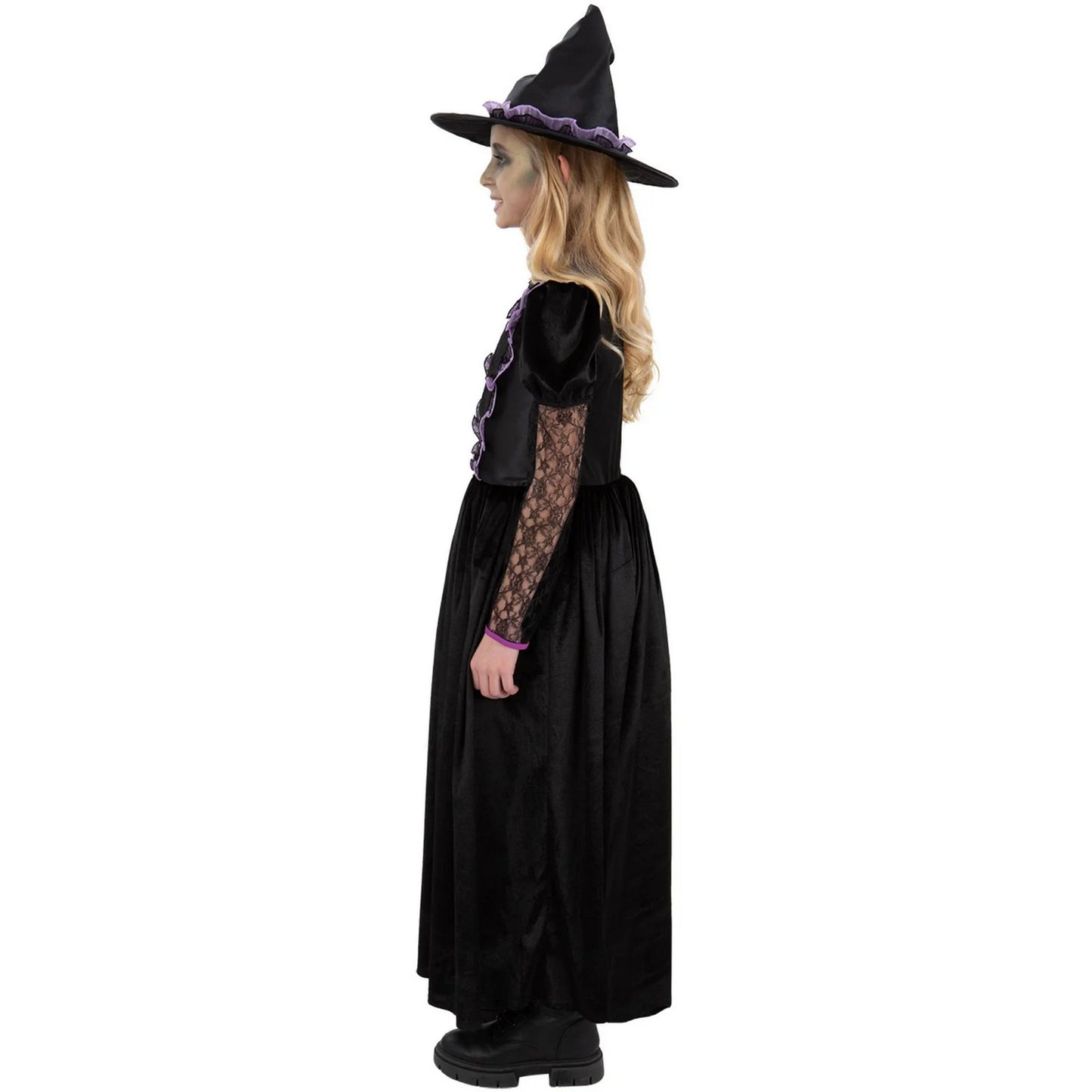 Black - Side - Smiffys Childrens-Kids Witch from the West Costume