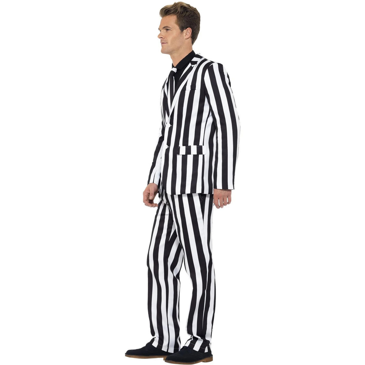 Black-White - Side - Smiffys Unisex Adult Humbug Costume Set