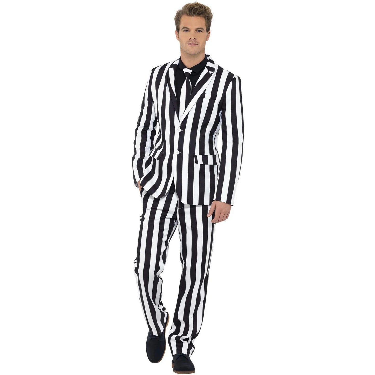 Black-White - Front - Smiffys Unisex Adult Humbug Costume Set