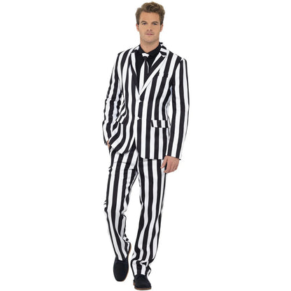 Black-White - Front - Smiffys Unisex Adult Humbug Costume Set