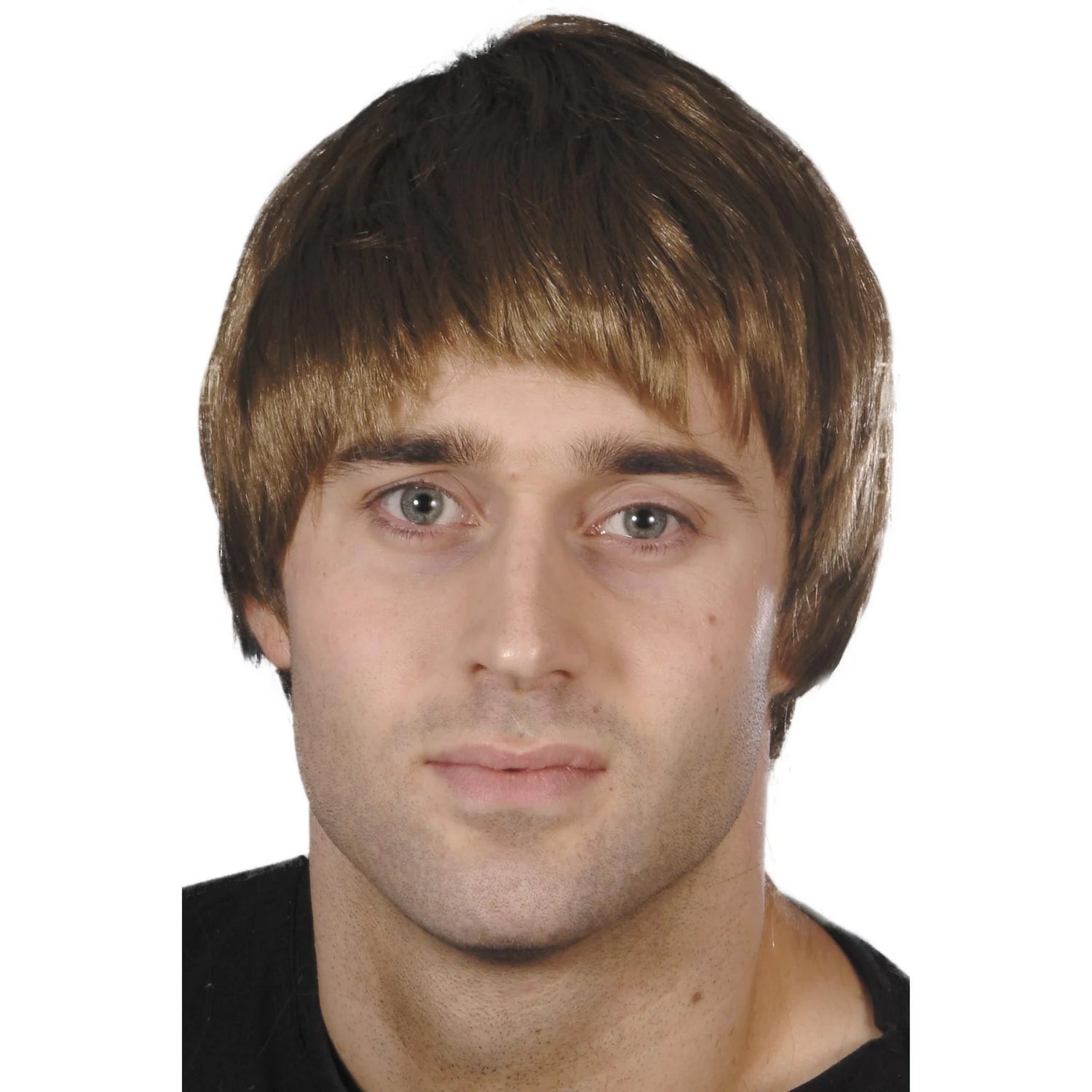 Brown - Front - Smiffys Unisex Adult Guys Wig