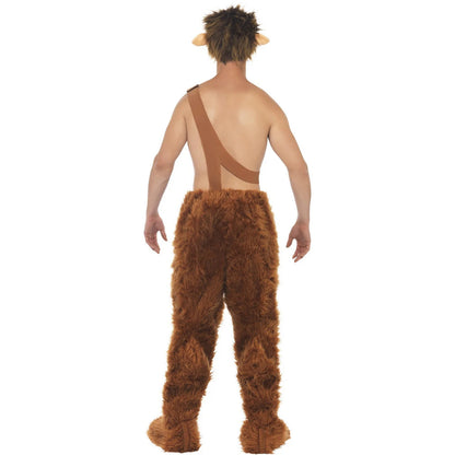 Brown - Back - Smiffys Mens Pan Costume Set