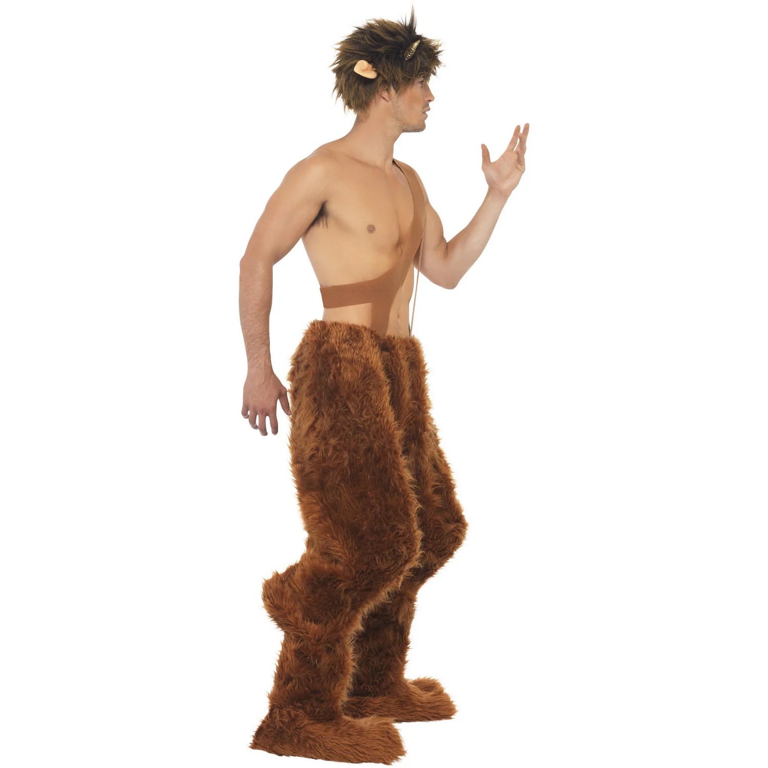 Brown - Lifestyle - Smiffys Mens Pan Costume Set