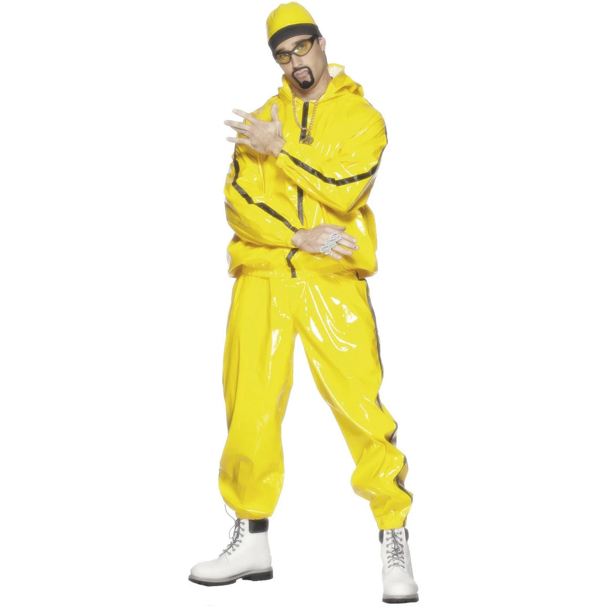 Yellow - Front - Smiffys Unisex Adult Rapper Costume Set