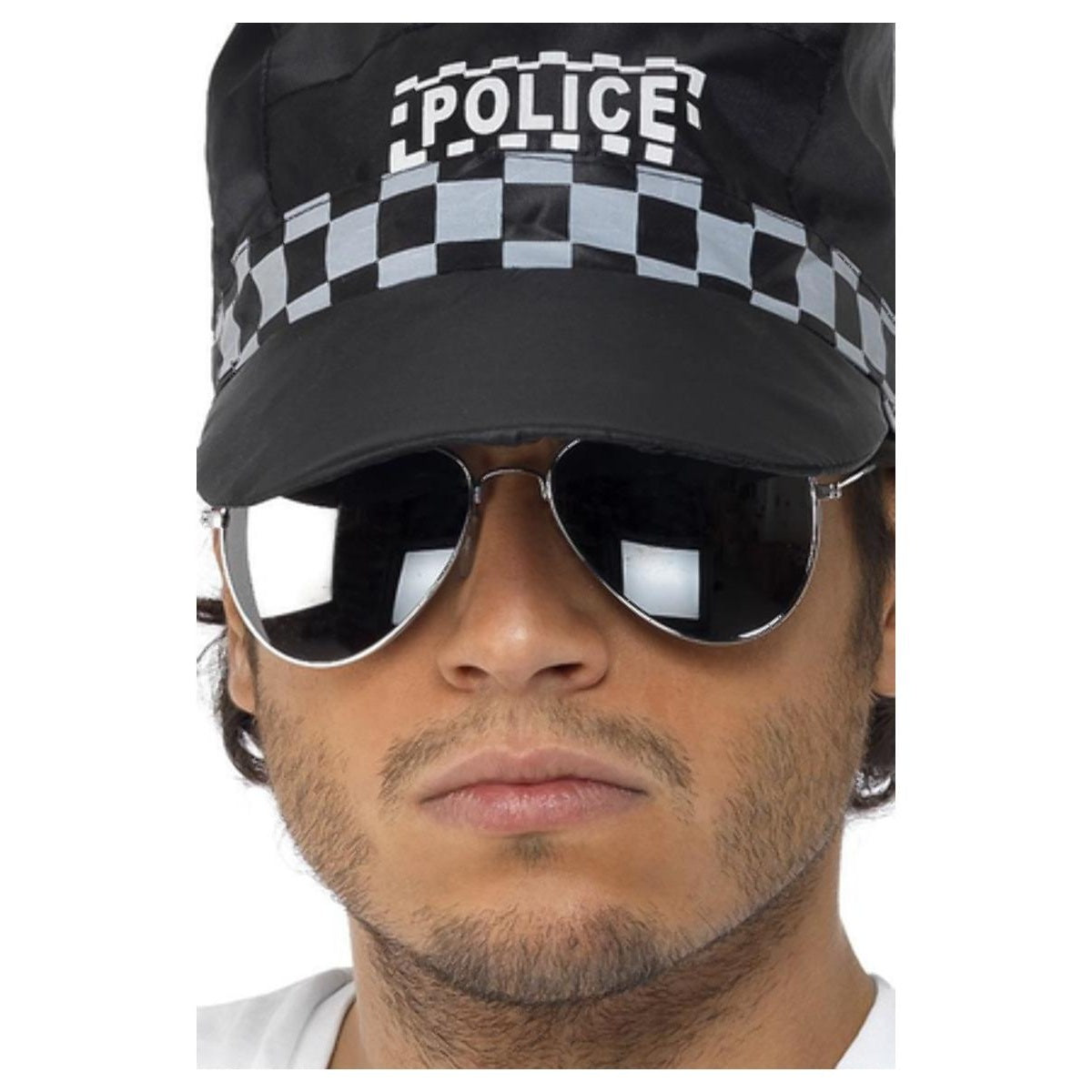 Silver-Black - Front - Smiffys Unisex Adult Aviator Sunglasses