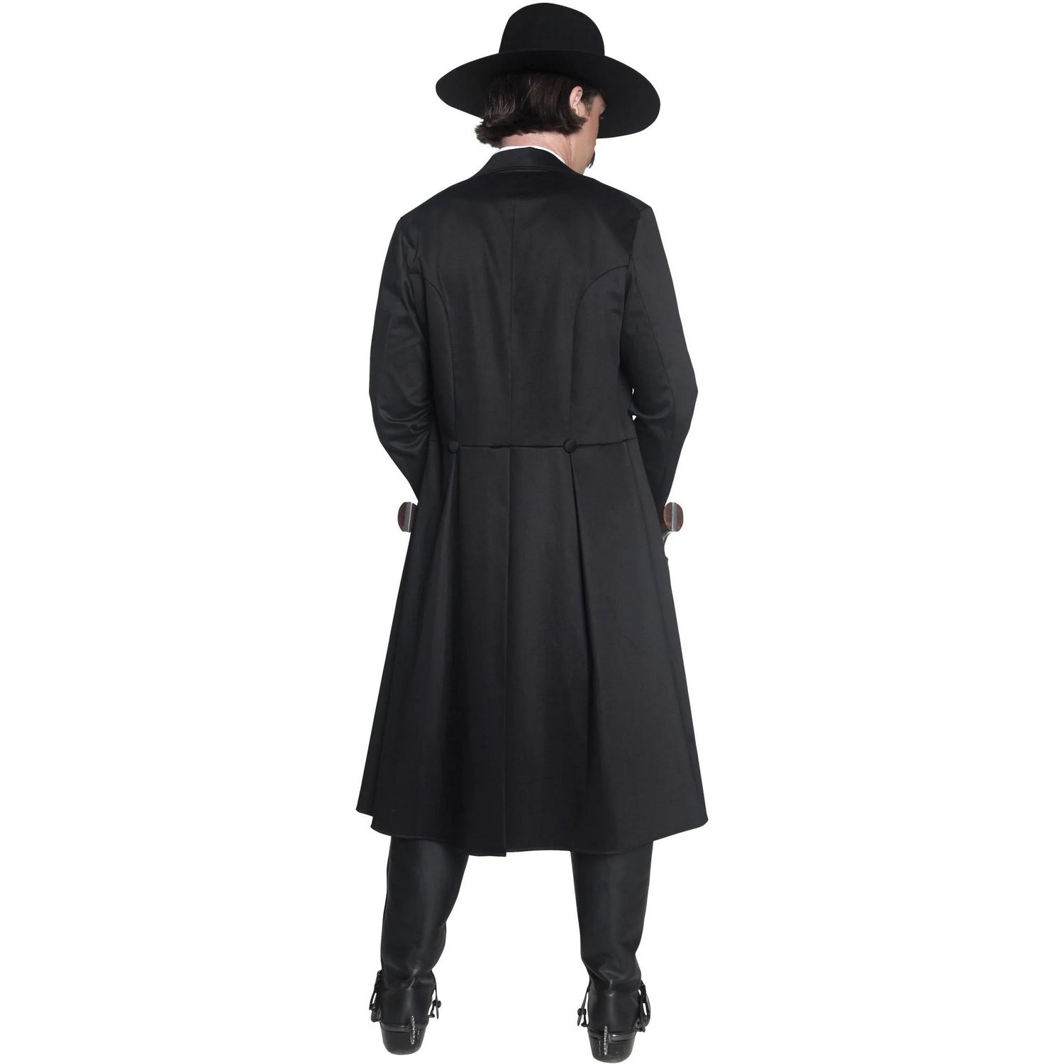Black - Back - Smiffys Unisex Adult Deluxe Authentic Western Sheriff Costume Set